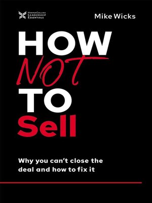 cover image of How Not to Sell